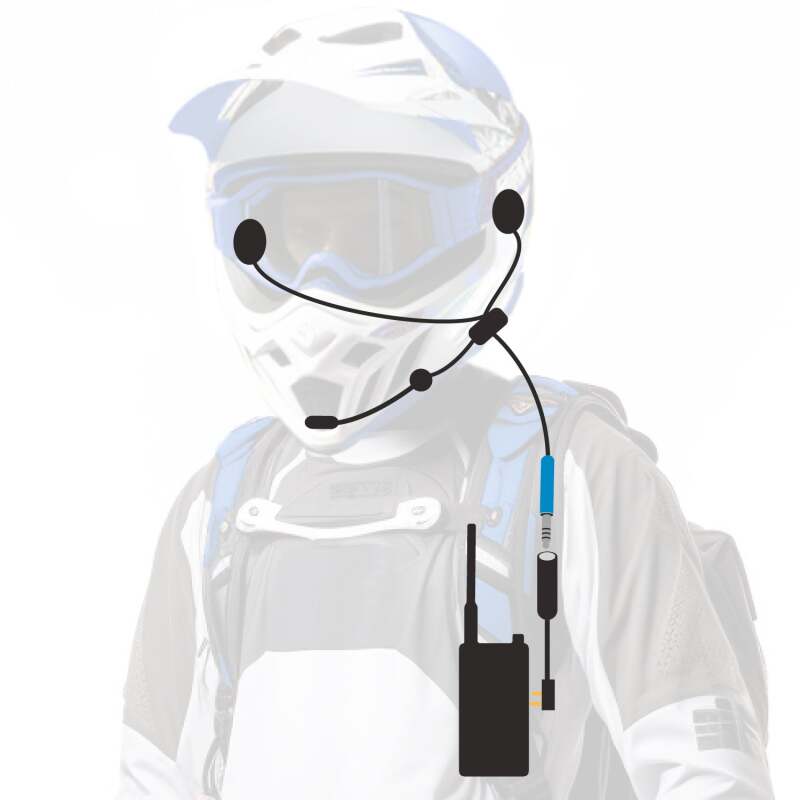 Rugged Radios ENDURO Moto Kit w/ GMR2 PLUS - GMRS Radio and Hand Mic