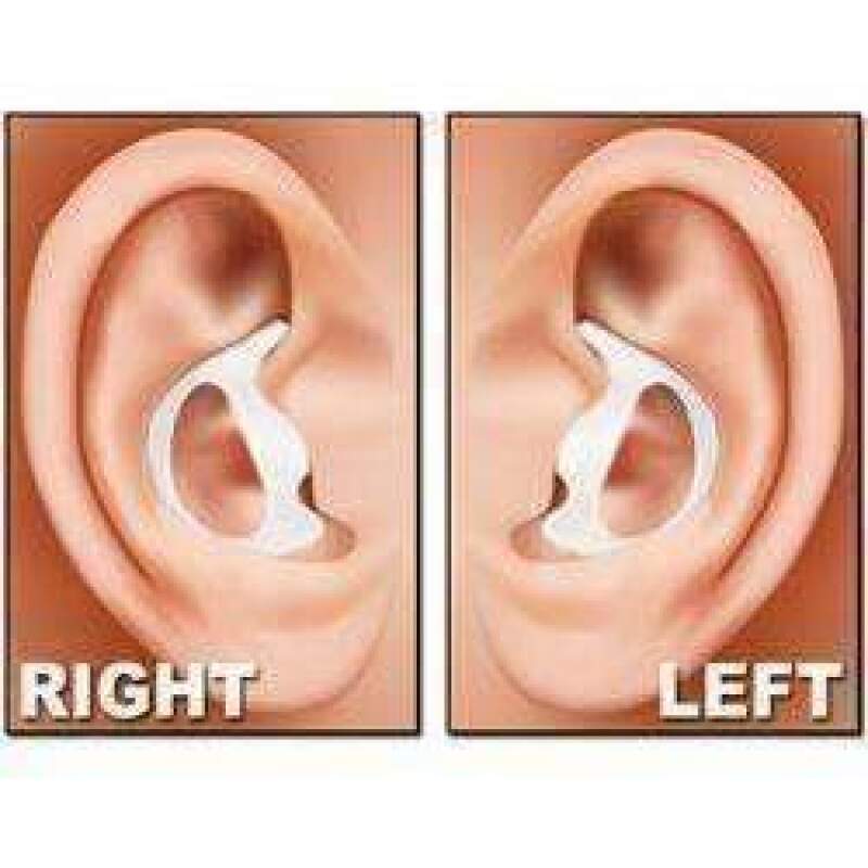 Rugged Radios Rubber Ear Mold Buds for Acoustic Tubes Left Ear / Dark Color