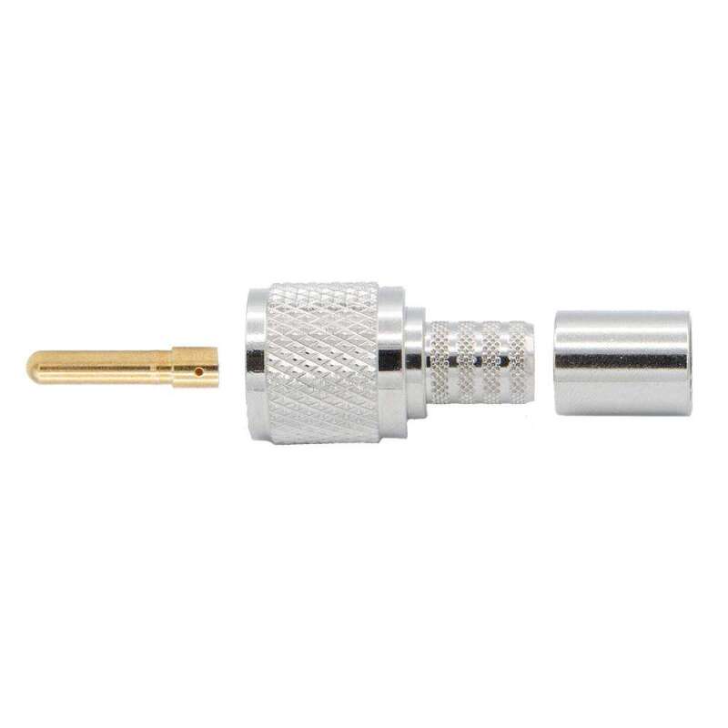 Rugged Radios Crimp-on Male PL-259 UHF Connector for Rugged LMR400-UF - RG8 Cable