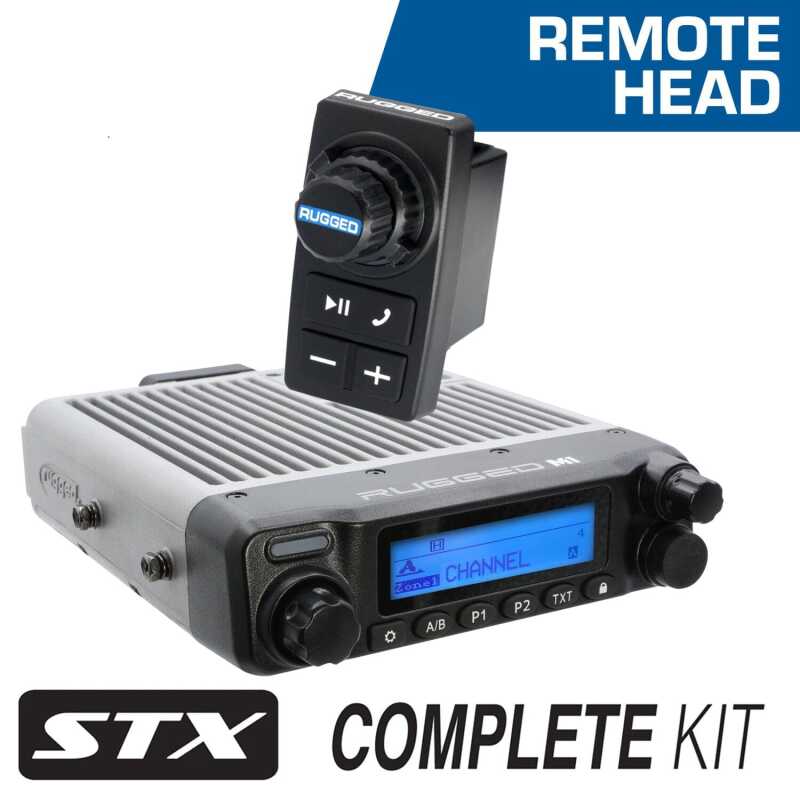 Rugged Radios STX STEREO Complete Master Comm Kit w/ Intercom - 2-Way Radio M1 VHF Business Band