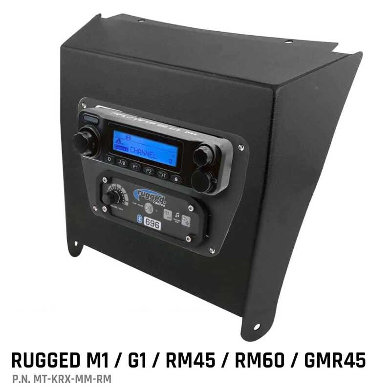 Rugged Radios Kawasaki KRX Multi-Mount Kit - Rugged M1/G1/RM45/RM60/GMR45
