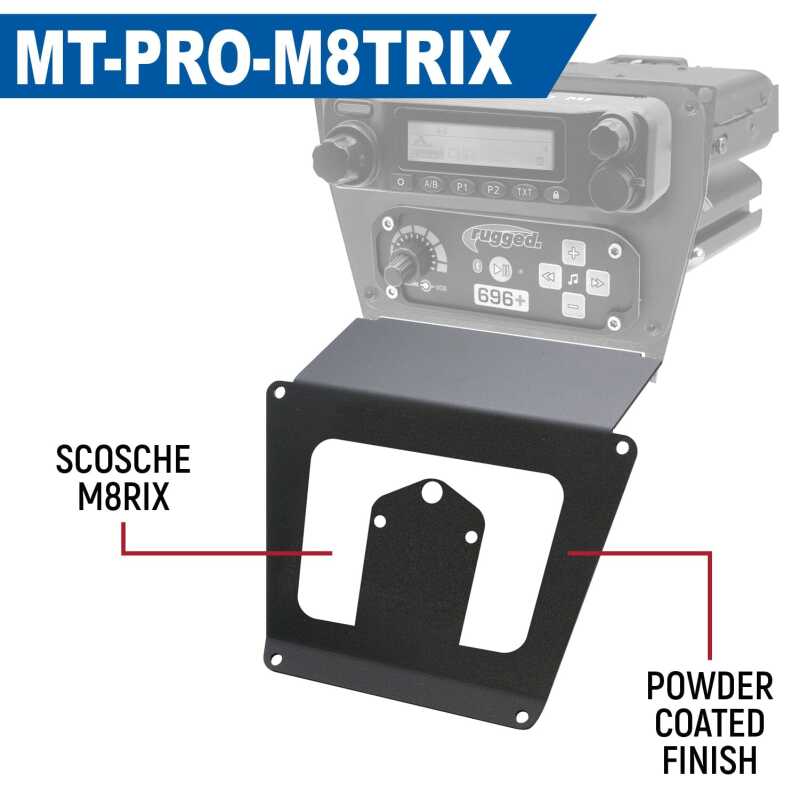 Rugged Radios Polaris RZR PRO XP/Turbo R/PRO R Dash Mount Radio and Intercom - Rockford Fosgate