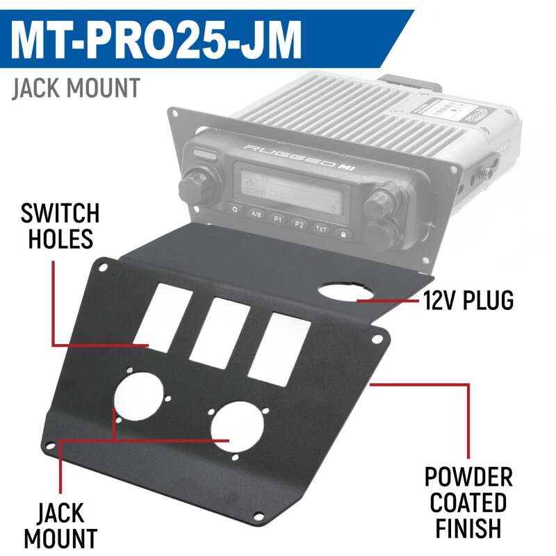 Rugged Radios 2025 Polaris RZR Pro XP/Pro R/Pro S Radio Mount Switch Pros 8