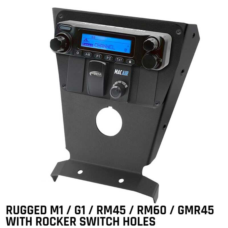 Rugged Radios Can-Am X3 Multi Mount Kit - Rugged UTV M1/G1/RM45/RM60/GMR45 w/Switch Holes