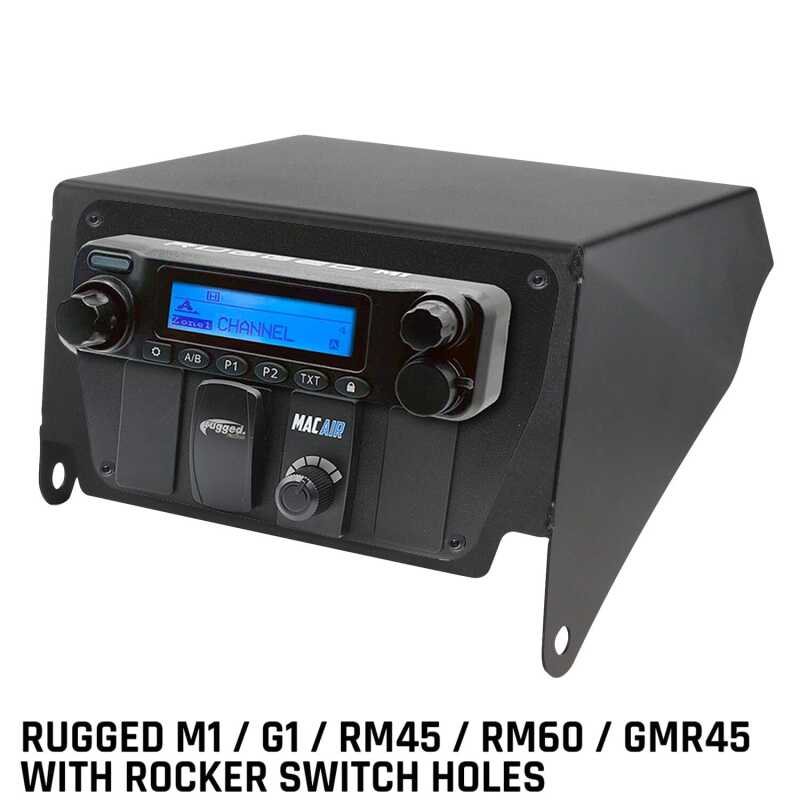 Rugged Radios Can-Am X3 Multi-Mount Kit - Top Mount - Rugged M1/G1/RM45/RM60/GMR45 w/Switch Holes