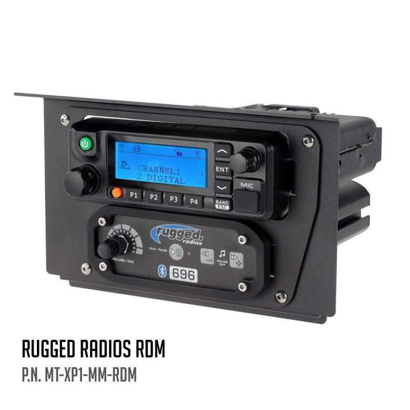 Rugged Radios Polaris XP1 Mount Kit for M1 / G1 / RM60 / GMR45 Radio and Rugged Intercom Icom F5021