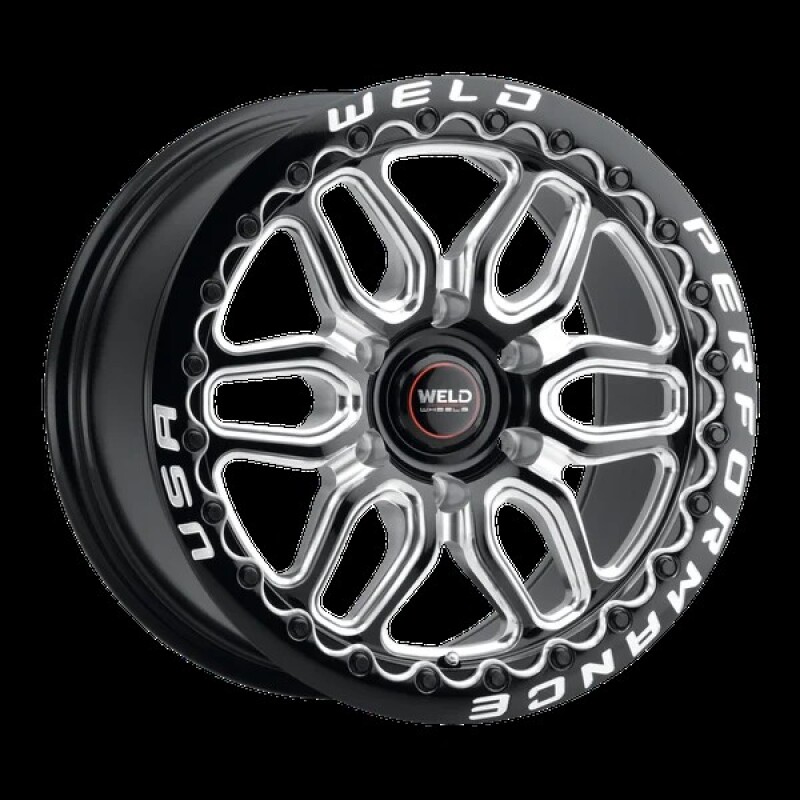 Weld Laguna 6 Drag 17x10in / 6x135 BP / ET42 / BS 7.15 Gloss Black Wheel
