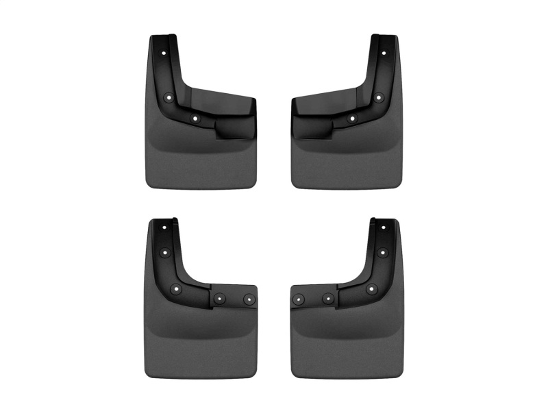 WeatherTech 2024 Ford Ranger (No Raptor) No Drill Front & Rear MudFlaps - Black