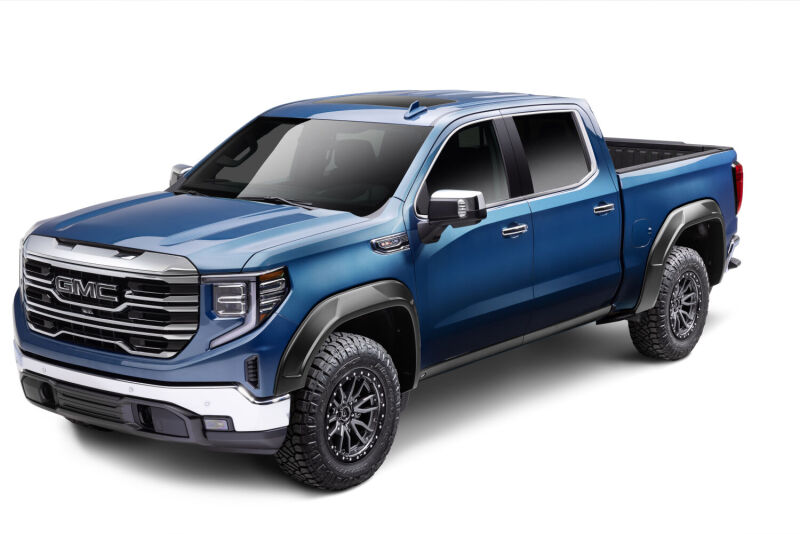 Husky Liners 19-24 GMC Sierra 1500 (69.9/79.4in. Bed) DRT Style Fender Flares (Smooth) 4pc - Blk