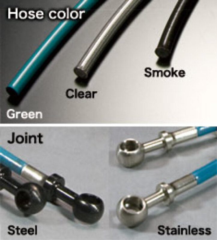 Project Mu Nissan Skyline HNR32 Stainless Steel Green Teflon Brake Lines (Special Order No Cancel)