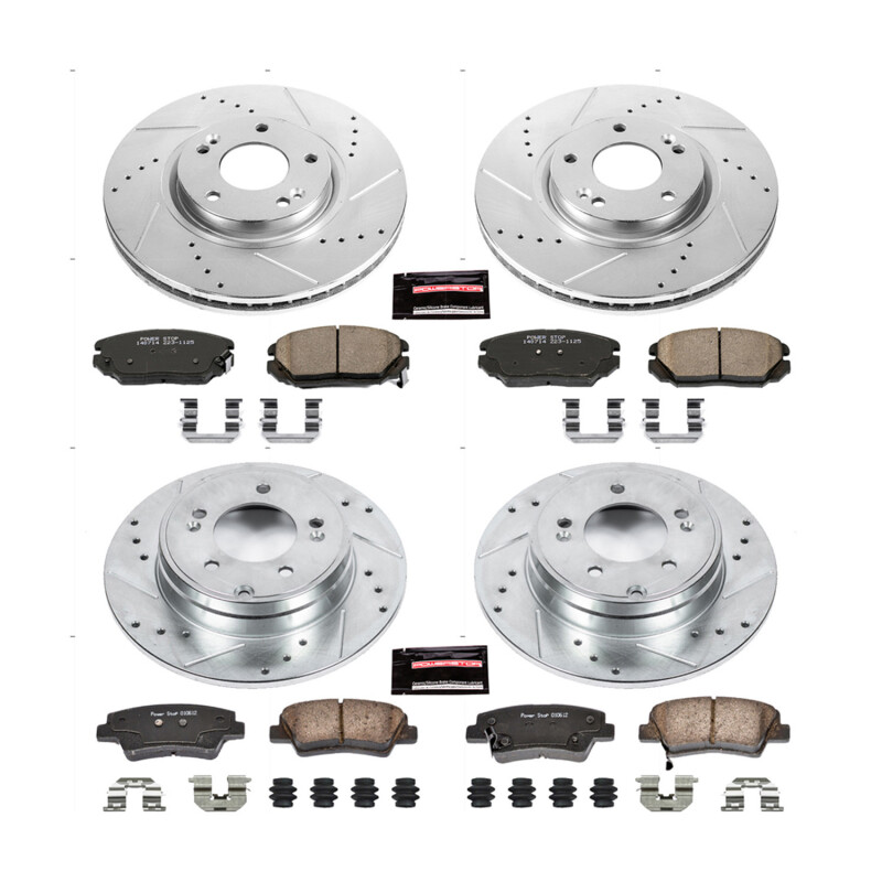 Power Stop 09-11 Hyundai Azera Front and Rear Z23 Evolution Brake Kit