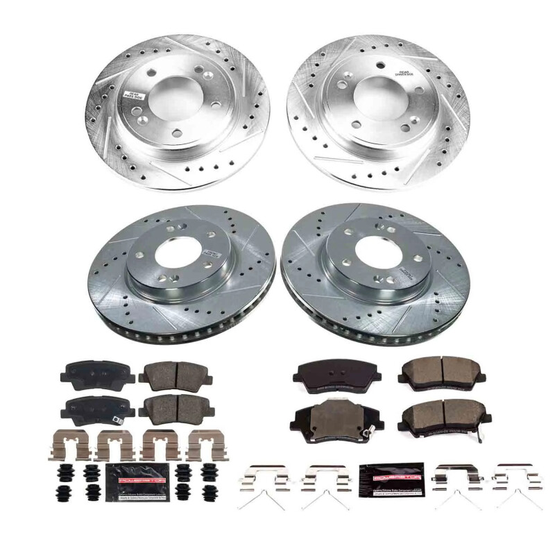 Power Stop 2023 Kia Niro Front and Rear Z23 Evolution Brake Kit