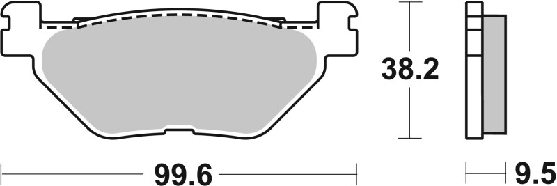 Brembo OE 04-05 Yamaha TDM 900cc Brake Pad - Rear