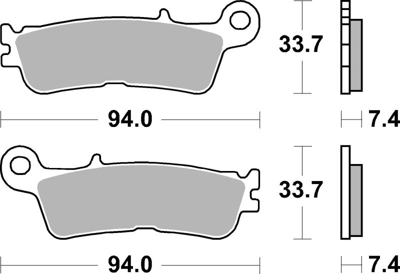 Brembo OE 23-23 Fantic XE 125cc Sinter Brake Pad - Front