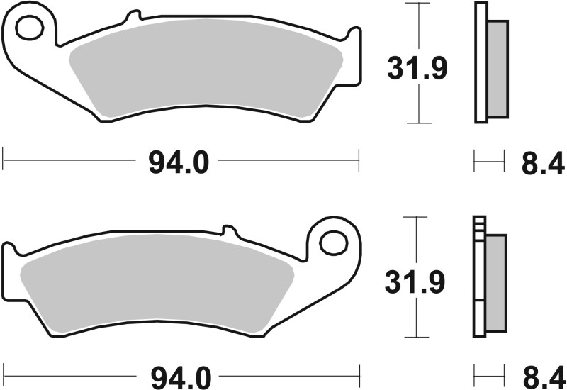Brembo OE 90-96 Honda RVF RR (NC35) 400cc Brake Pad - Rear