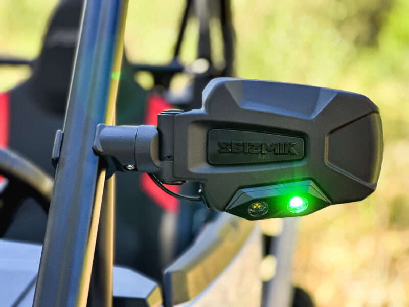 Seizmik 24+ Pol/Cam/Hon/Kaw Pursuit Night Vision LED Sideview Mirror-Adj. 1.75-2 in. ROP Clamp Pair