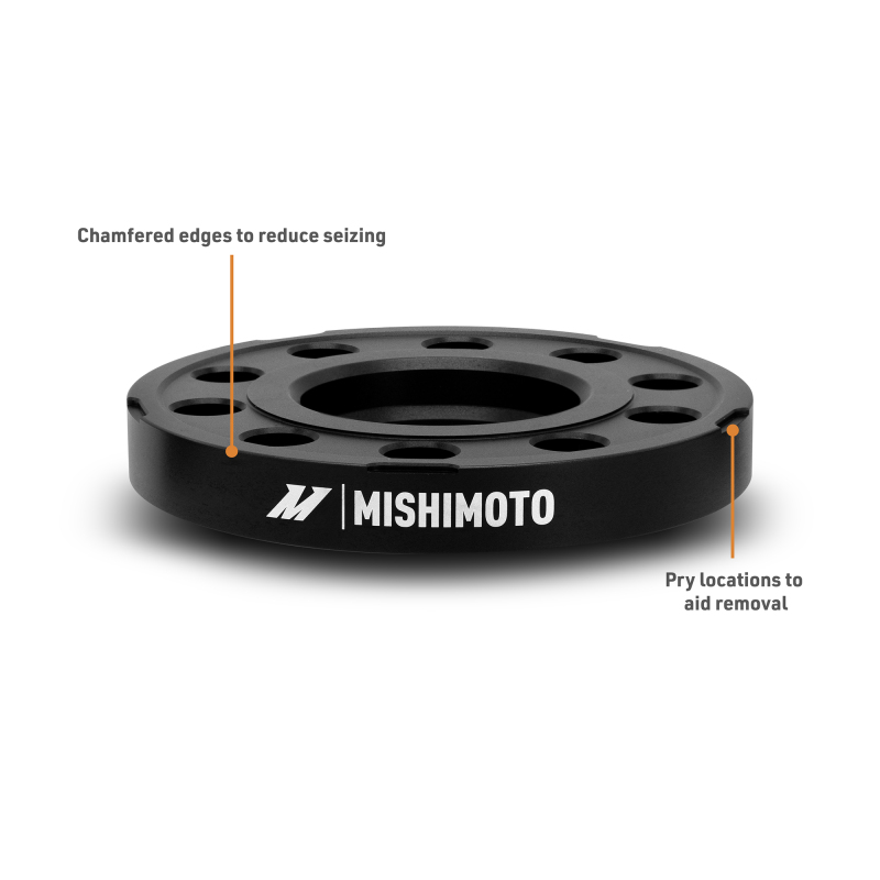Mishimoto Wheel Spacers - 5x112 - 66.5 - 15 - M14 - Black