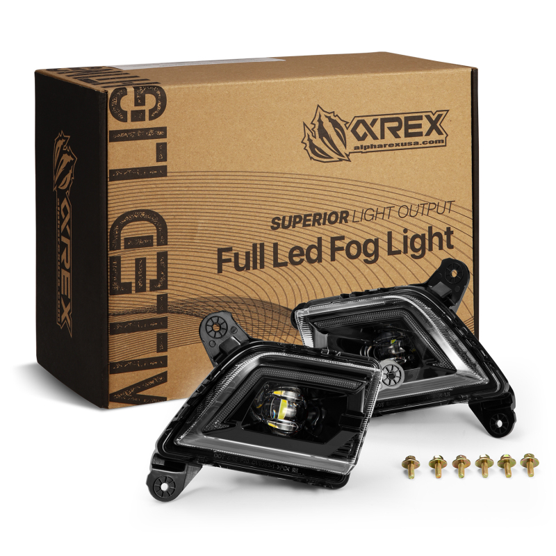 AlphaRex 19-23 Chevrolet Silverado 2500/3500HD DoubleTap Dual Color LED Projector Fog Lights