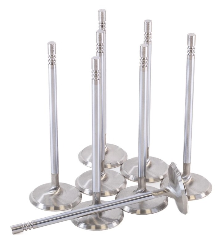 GSC P-D Ford Voodoo/Predator 38.26mm Head STD 121.13mm Long Chrome Polished Intake Valve - Set of 8