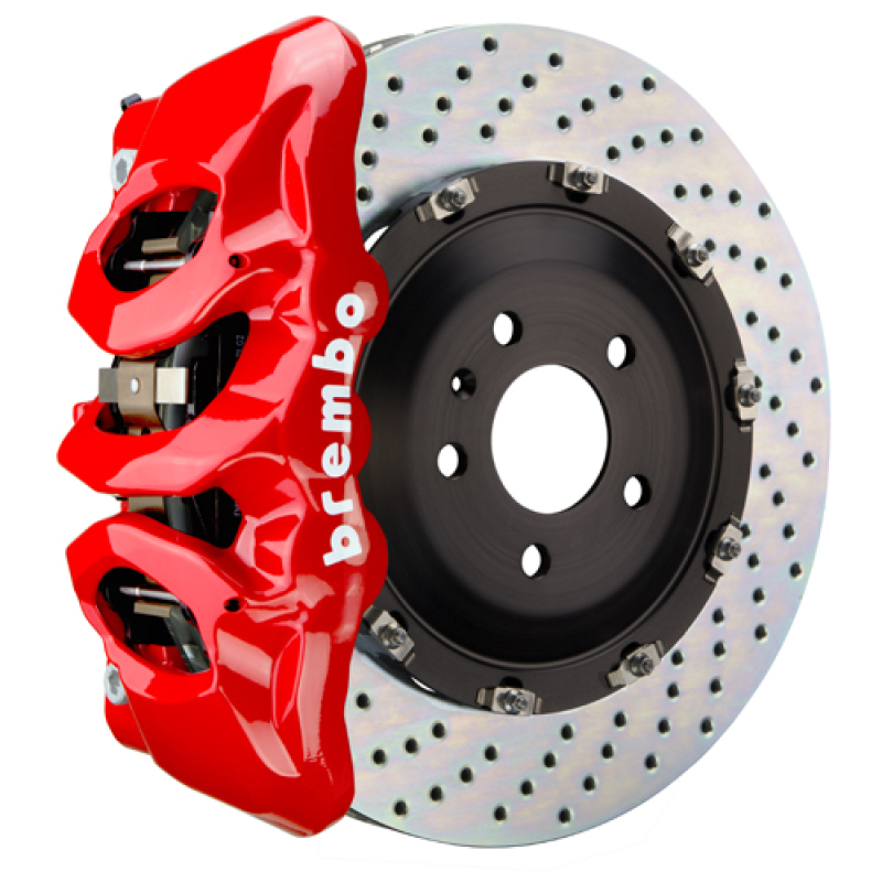 Brembo 24+ BMW M30i/530i xDrive Front GT BBK 6 Piston Cast 380x34 2pc Rotor Drilled - Red