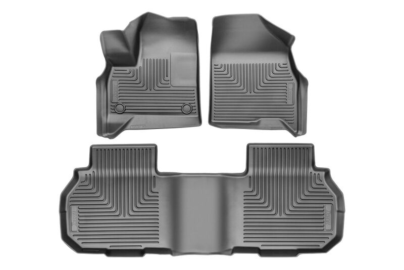 Husky Liners 24-25 Chevrolet Traverse Weatherbeater Front & 2nd Seat Floorliner (3pc Set) - Blk