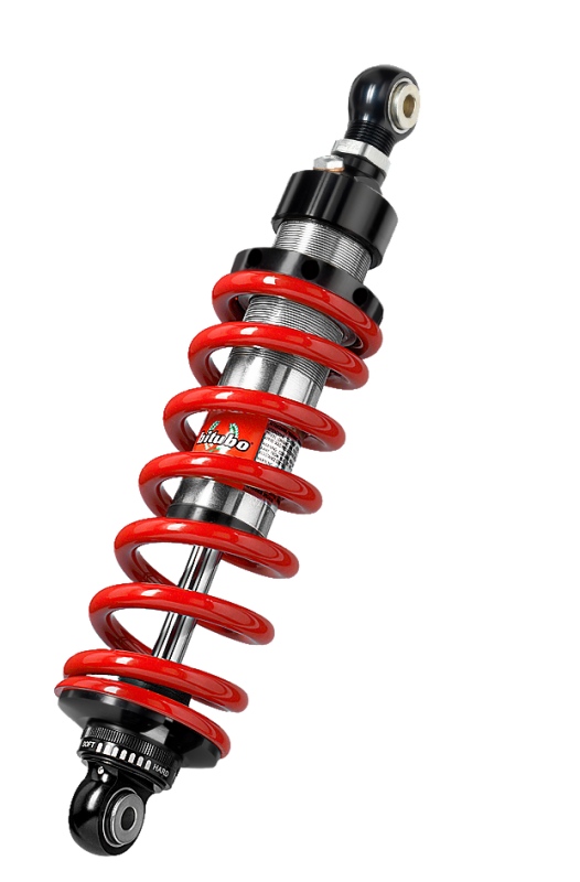 Bitubo XZE4 Monoshocks Adjustable: Spring Preload, Rebound, Length -15mm, Red Spring