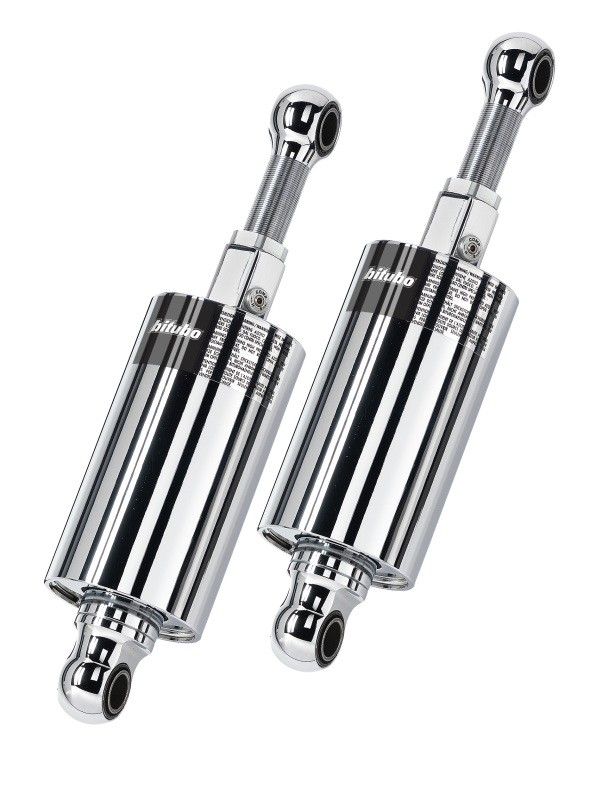 Bitubo HMG1 Twinshocks Adjustable: Spring Preload, Compression, Length, Black Spring