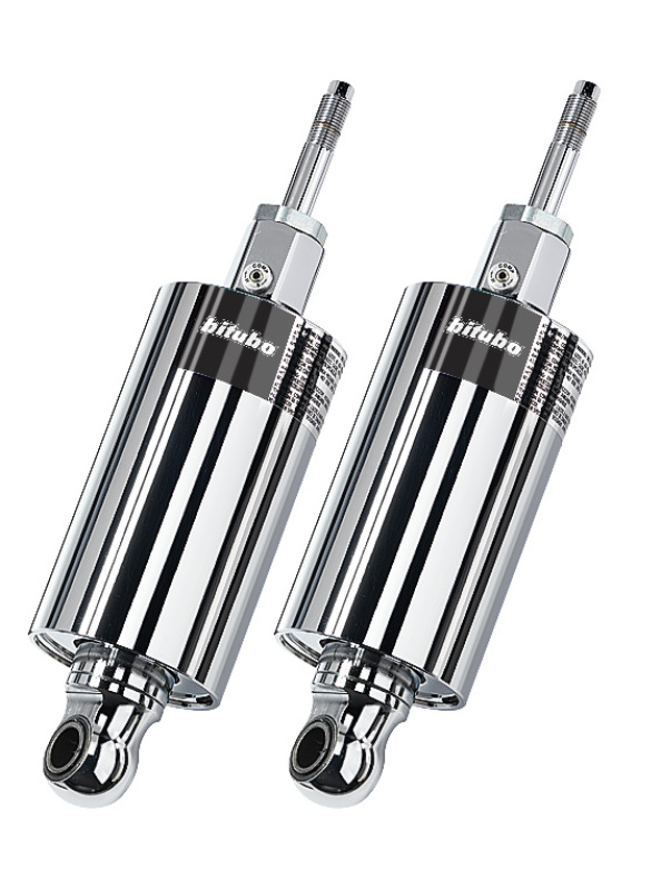 Bitubo HMG1 Twinshocks Adjustable: Spring Preload, Compression, Length, Black Spring