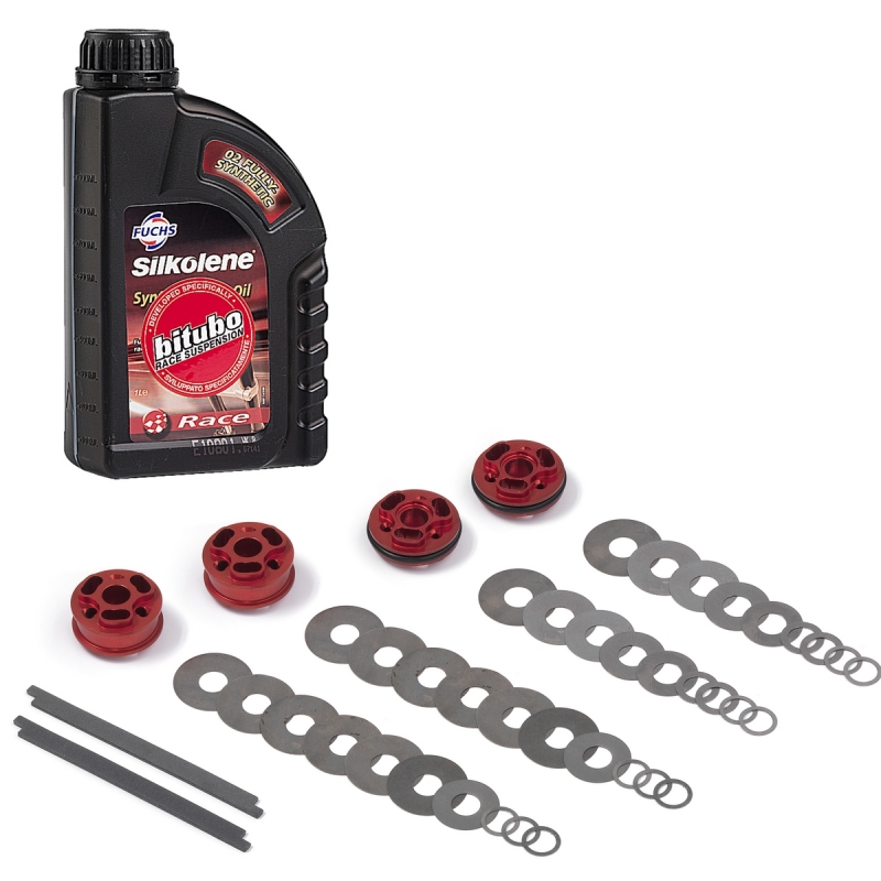 Bitubo KFORK Kit Fork: Rebound-Compression Pistons, Shims,  + 1 Lt. Oil