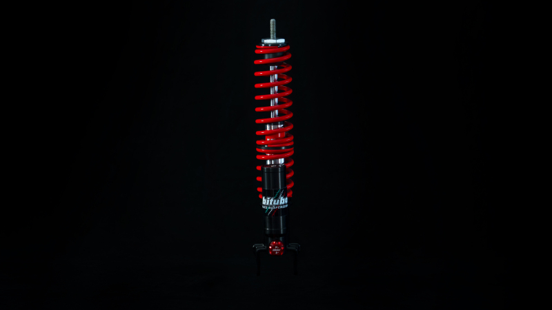 Bitubo YLV0 Monoshock Rear Adjustable: Spring Preload, Compression, Red Spring