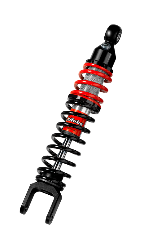 Bitubo YXB5 Monoshock Rear Adjustable: Spring Preload, Length +20mm, Red And Black Springs