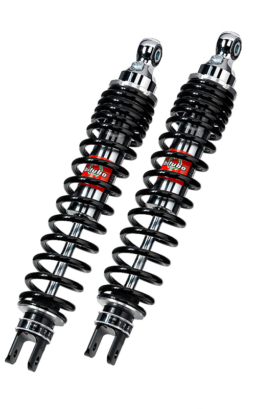 Bitubo WGE0 Twinshocks Adjustable: Spring Preload, Rebound, Red Spring