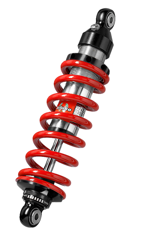 Bitubo XZE0 Monoshocks Adjustable: Spring Preload, Rebound, Red Spring