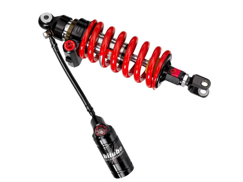 Bitubo CLU3 Monoshock Adjustable: Hydraulic Spring Preload, Reb., Double Comp., Length, Red Spring