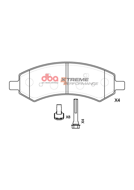 DBA 05-10 Ford Mustang GT XP Performance Front Brake Pads