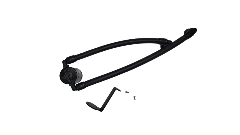 J&L 24-25 Ford Ranger 2.7L EcoBoost PCV Side Black Anodized