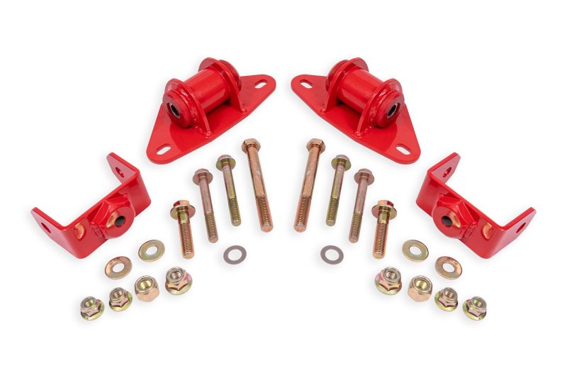 BMR Suspension 14-19 Chevrolet Corvette Motor Mount Kit - Red