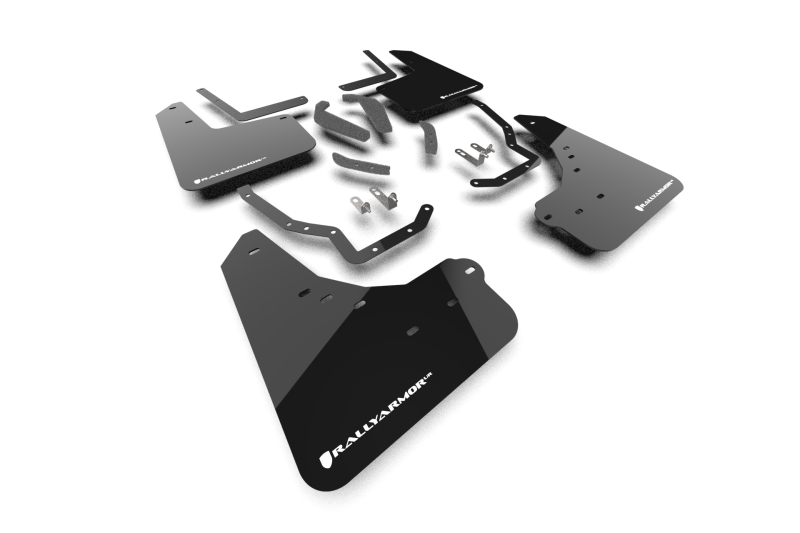 Rally Armor 25-26 Toyota 4Runner Black UR Mud Flap w/ White Logo