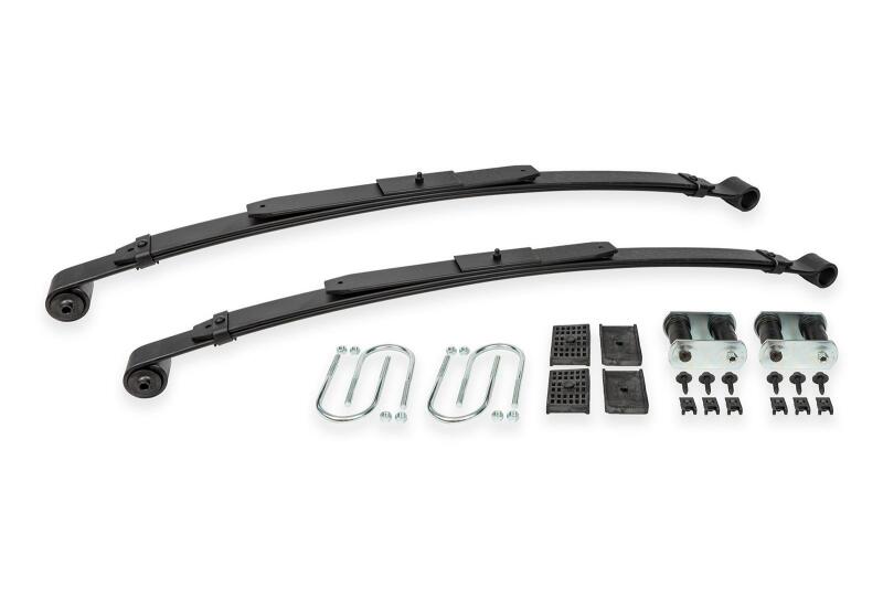 BMR 67-69 GM F-Body / 68-74 X-Body 2in Drop Rear Lowering Leaf Springs w/ Install Kit - Black