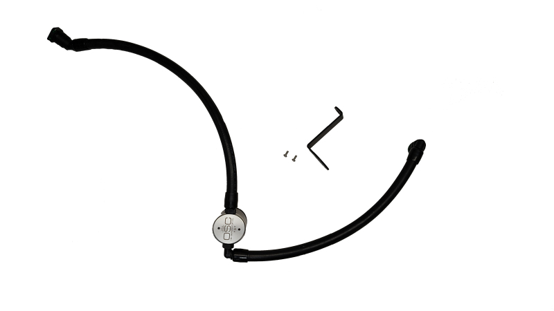 J&L 23-25 Ford Ecoboost 2.0 Oil Separator PCV Side - Clear Anodized