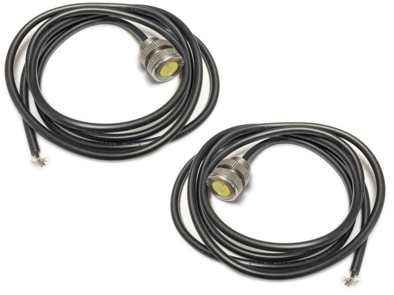 Artec Industries (2-Pack) - Led Bolt Light - 3 Watt Cool White Stainless Steel 11Mm Silver