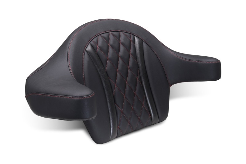 Mustang 23-25 Harley CVO Road Glide (ST) Deluxe Diamond Ext Arm Wrap-around Backrest Black