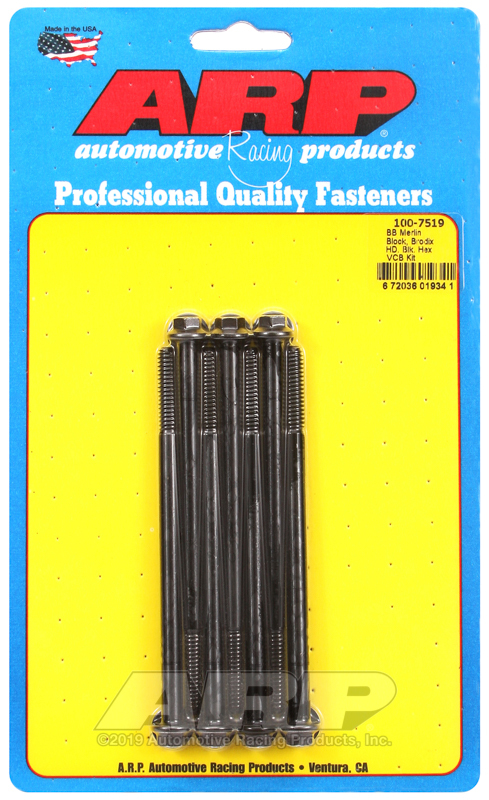 ARP Merlin block, Brodix head BB hex valve cover bolt kit