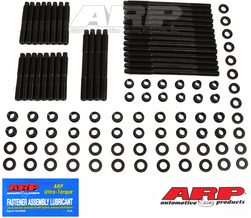 ARP SBC w/Brodix,Rodeck alum Black w/Brodix WT Jones GB2200 Head Stud Kit