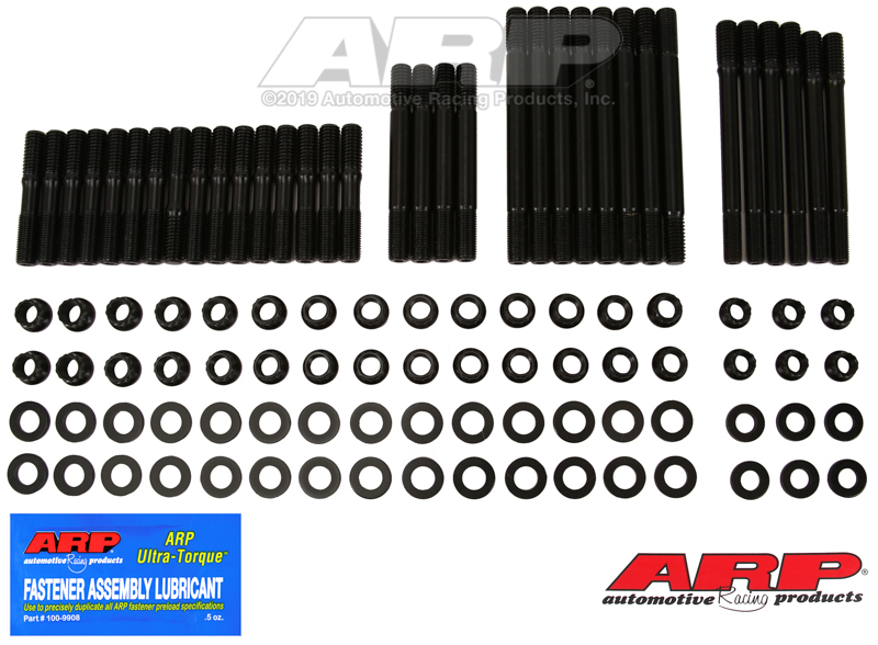ARP SB Chevy, w/Bowtie alum and cast Black, undercut Head Stud Kit