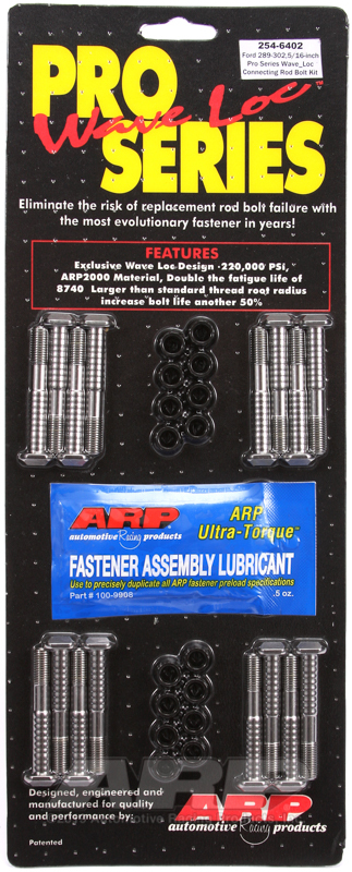 ARP SB Ford 289-302 standard wave-loc rod bolt kit