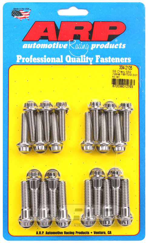 ARP SB Chevy SB2 intake manifold bolt kit tall