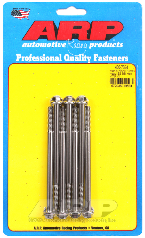 ARP Merlin block, Brodix head BB hex valve cover bolt kit