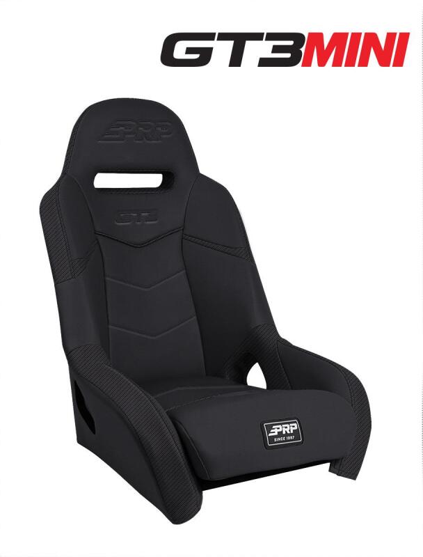 PRP GT3 Mini Suspension Seat - Black/Black