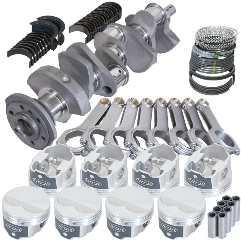 Eagle Chevy 350 3.480in Crank 5.700in H-Beam -3.7cc Flat Top 4.030in Pistons Rotating Assembly